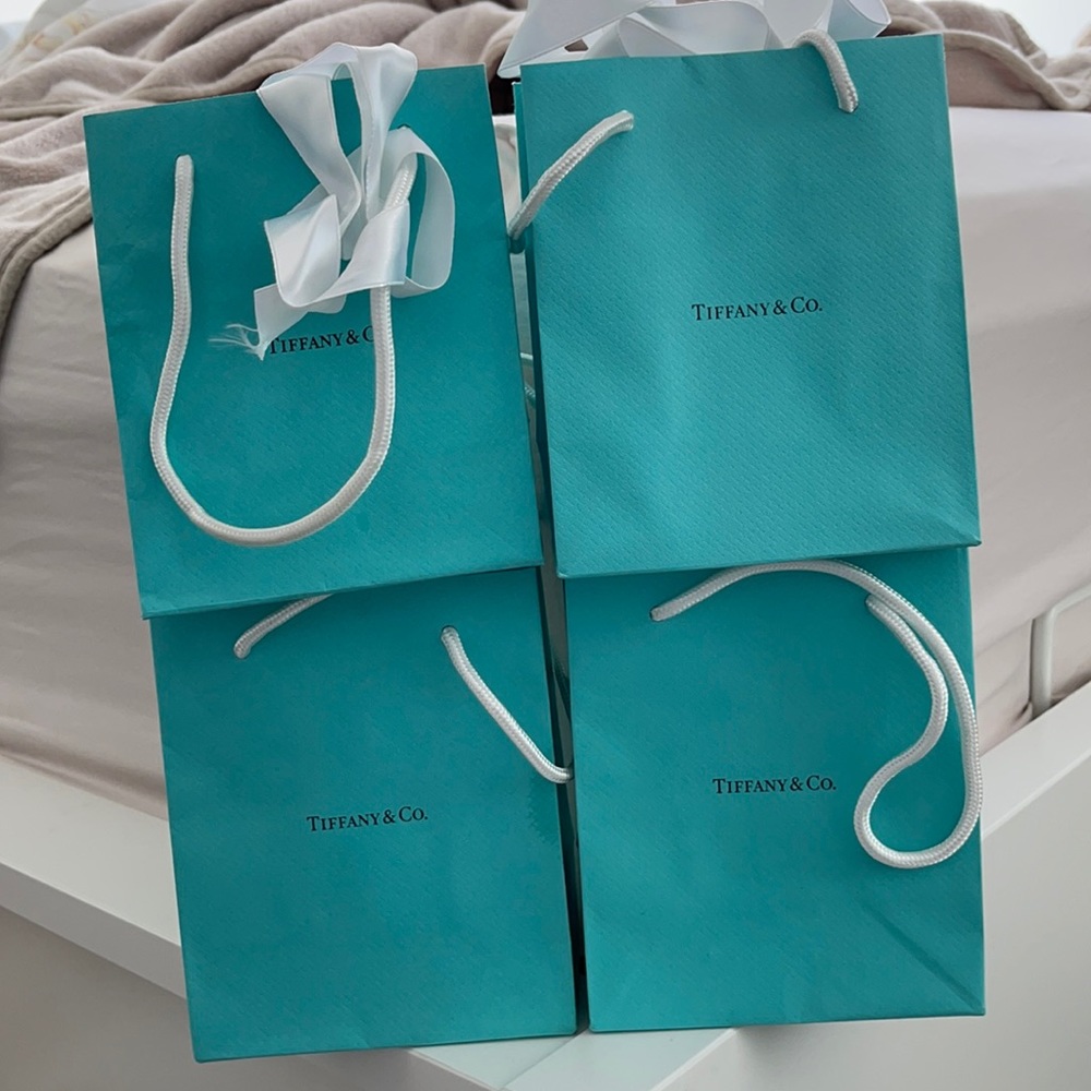 Tiffany mini shopping bags